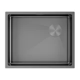 Кухонная мойка Paulmark Next-skew 54 UNI (540*440) Вороненая сталь GM