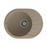 Кухонная мойка Granfest Rondo 580L (579*445) Песочный