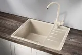 Кухонная мойка Granula Standart ST-5803 (580*500) Бежевый