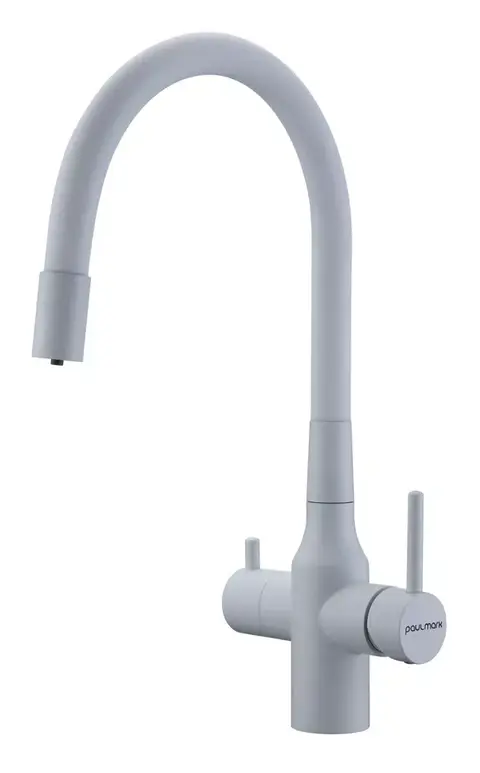Смеситель Paulmark Salix Белый матовый WH