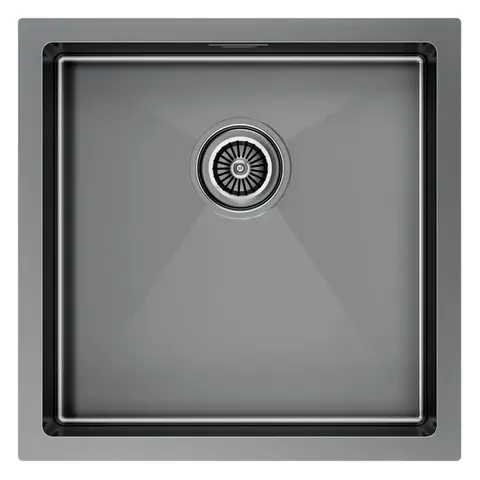 Кухонная мойка Paulmark Gerberg 44 UNI (440*440) Вороненая сталь GM