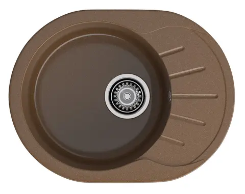 Кухонная мойка Granfest Rondo 580L (579*445) Терракот