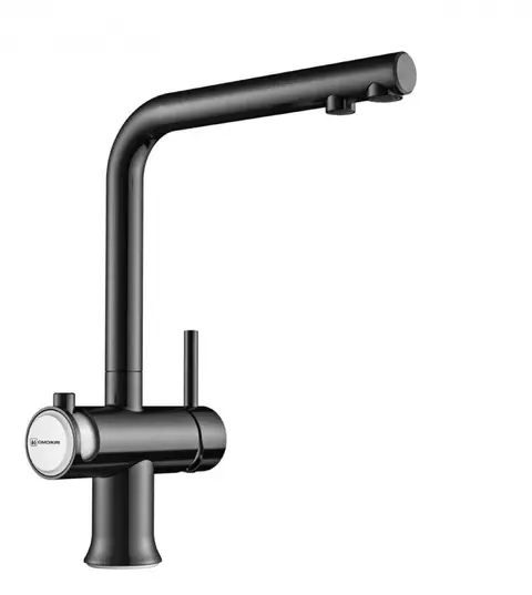 Смеситель Omoikiri Hotaru-GM-WH (4994053) Вороненая сталь/Белый