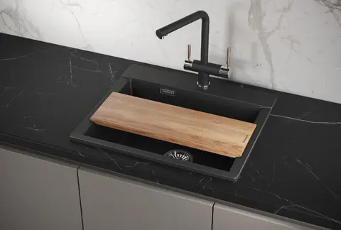 Кухонная мойка Granula ES-5804 (580*500) Черный